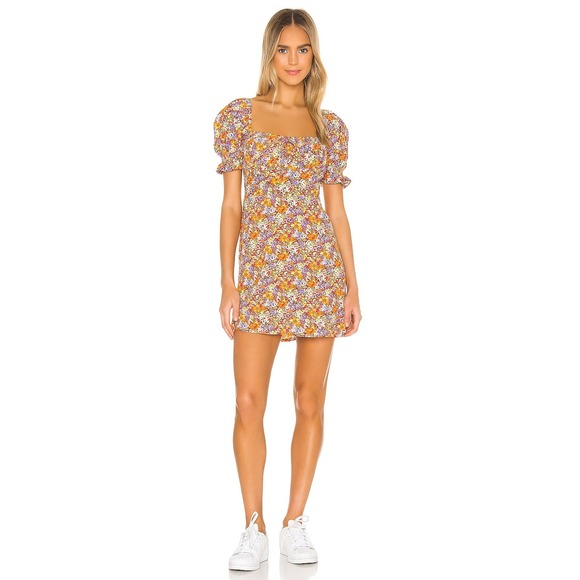 FAITHFULL THE BRAND Iris Meja Floral Mini Babydoll Dress Shay Mitchell Ditsy 2 - Picture 9 of 9